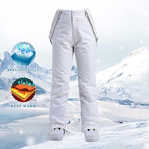Mono el Esquiar Mujere Pantalón de Babero Bib Pant Color Pants Traje de Nieve Pantalon de Trabajo Ocio de Esquiar Impermeables y Petos Deportes de Invierno Aire Libre Señoras Pantalones de Esquí