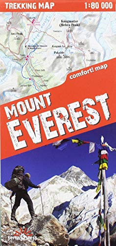 Monte Everest 1: 80.000 plastificado (Carte Trekking Terra Quest)