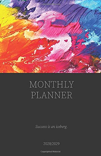 Monthly Planner 2028/2029; Success is an iceberg.: Student Planner 2028/2029; plan your next steps to reach your Goals, extra 'to-do' and ... for the best overview and clean organization
