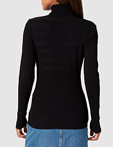 Morgan Jersey Fino de Manga Larga (212 m) Suéter pulóver, Negro, L para Mujer