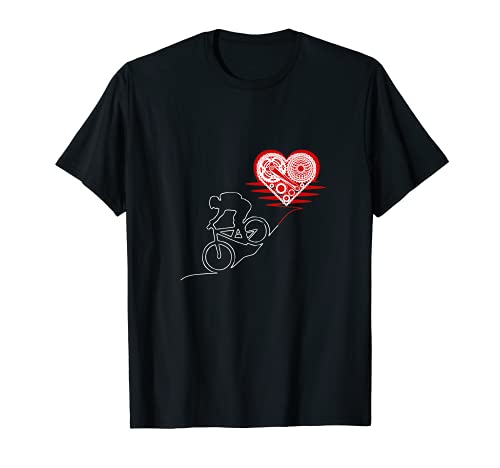 Motivo de bicicleta de deporte de montaña de bicicleta de Camiseta