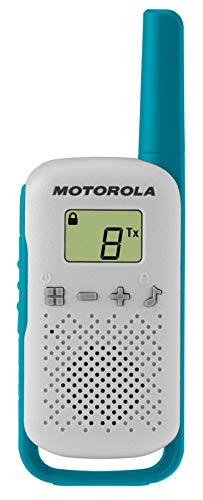 Motorola T42 Triple Talk About – Aparatos de Radio (Juego de 3, PMR446, 16 Canales, Alcance 4 Km) Multicolor