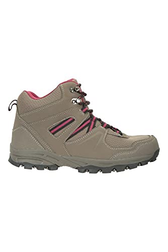 Mountain Warehouse Botas cómodas McLeod para Mujer - Botines Transpirables, Botas de montaña Resistentes, Zapatos para Caminar Ligeros y Acolchados Marrón Claro Talla Zapatos Mujer 40 EU