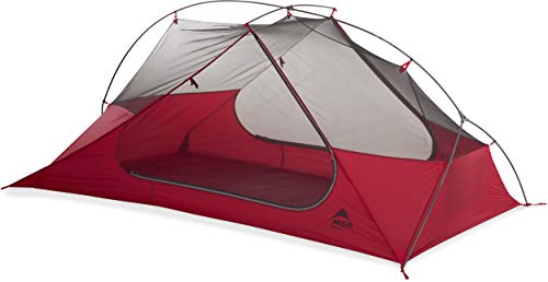 Msr FreeLite Ultralight Breathable Backpacking Tent Tienda de campaña Ultraligera y Transpirable, Unisex, Rojo/Blanco, 2 Person