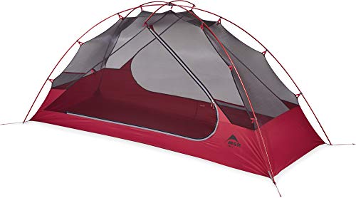 Msr zoic Lightweight Mesh Backpacking Tent with rainfly Tienda de campaña Ligera de Malla con Mosca, Unisex, Rojo, 1 Persona