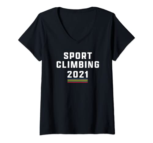Mujer Sport Climbing 2021 nuevo tokio deportivo Camiseta Cuello V