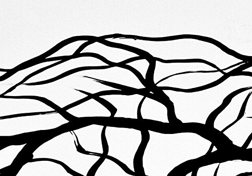 murando Cuadro en Lienzo Abstracto Personas 200x100 Impresión de 5 Piezas Material Tejido no Tejido Impresión Artística Imagen Gráfica Decoracion de Pared Arbol Blanco Negro a-A-0104-b-m