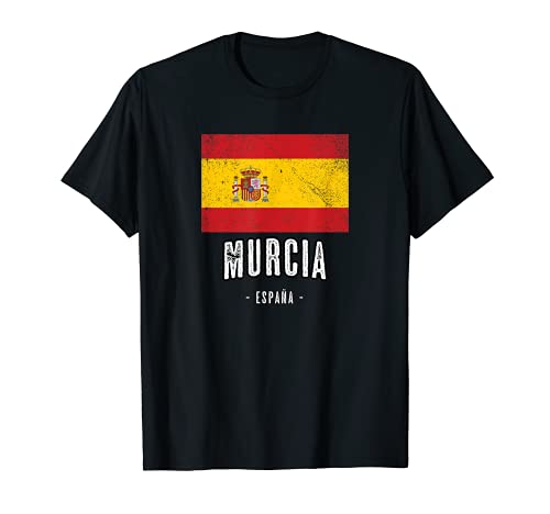 Murcia España | Souvenir Linda Ciudad - Bandera Española - Camiseta