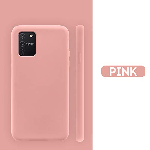 N Newtop - Carcasa compatible para Samsung Galaxy S10 Lite, Ori Case carcasa TPU silicona semirrígida colores microfibra interior suave (rosa)