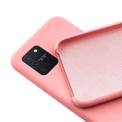 N Newtop - Carcasa compatible para Samsung Galaxy S10 Lite, Ori Case carcasa TPU silicona semirrígida colores microfibra interior suave (rosa)
