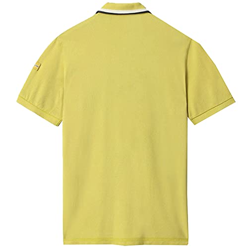 Napapijri Men's Gandy Short Sleeve Polo T-Shirt Beige in Size X-Large