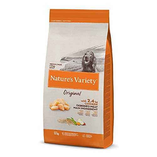 Nature's Variety Original - Pienso para perros adultos con pollo deshuesado, 12 kg