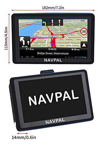 Navval - Navegación GPS de 7 Pulgadas con WiFi 4G de 8 GB para Coche, camión, Autocaravana con mapas del Mundo 2019 y actualizaciones de por Vida