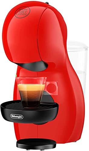 Nescafé Dolce Gusto Piccolo XS De'Longhi EDG210.R - Cafetera de cápsulas con 15 bares de presión, 0.8L, con tres packs de café, color rojo