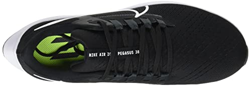 Nike Air Zoom Pegasus 38, Zapatillas de Correr Mujer, Multicolor (Black/White-Anthracite-Volt), 38.5 EU