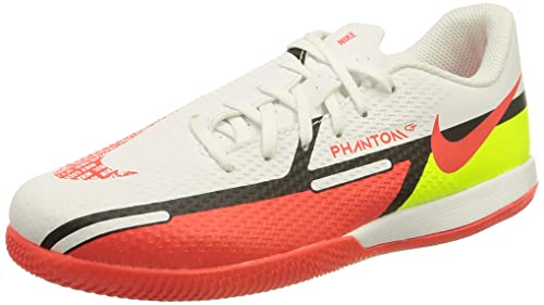 Nike Jr. Phantom GT2 Academy IC, Zapatillas de ftbol, White Bright Crimson Volt, 33 EU