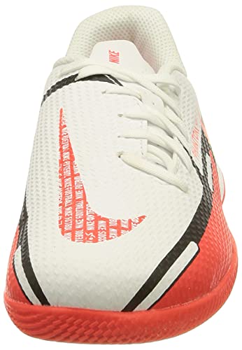 Nike Jr. Phantom GT2 Academy IC, Zapatillas de ftbol, White Bright Crimson Volt, 38.5 EU