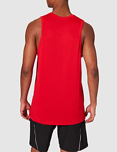 NIKE M Nk Dry Top SL Crossover BB Sleeveless, Hombre, University Red/White, S