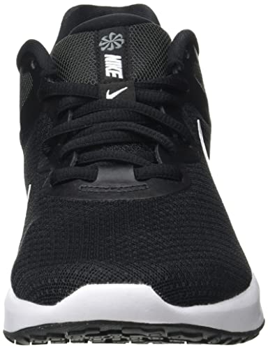 Nike Revolution 6, Zapatos para Correr Mujer, Black/White-Dk Smoke Grey-Cool, 35.5 EU