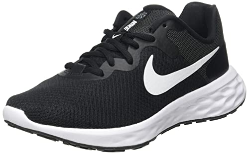Nike Revolution 6, Zapatos para Correr Mujer, Black/White-Dk Smoke Grey-Cool, 35.5 EU