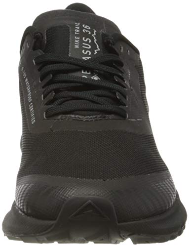Nike W Zoom Pegasus 36 Trail GTX, Zapatillas de Correr Mujer, Gris (Black/Thunder Grey/Total Orange), 40 EU