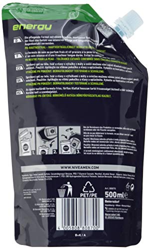 Nivea men - Energy, cuidado de ducha, pack de 6 (6 x 500 ml)