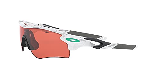 Oakley Gafas de sol rectangulares para hombre Oo9206 Radarlock Path Low Bridge Fit, Multi Camo Alpine/Prizm Dark Golf