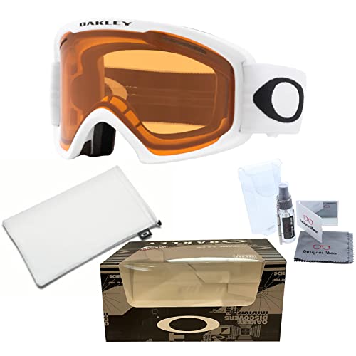 Oakley O-Frame 2.0 Pro L OO7124 Matte White w Persimmo Ski Goggles For Men For Women + BUNDLE with Designer iWear Eyewear Kit