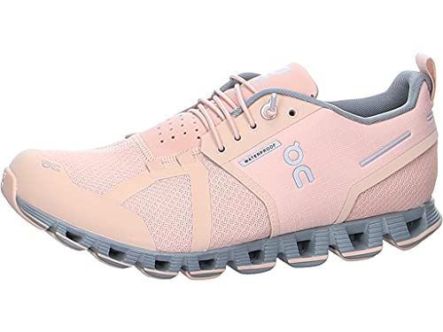 On Running Mujer Cloud Waterproof Textile Synthetic Rose Lunar Entrenadores 40 EU