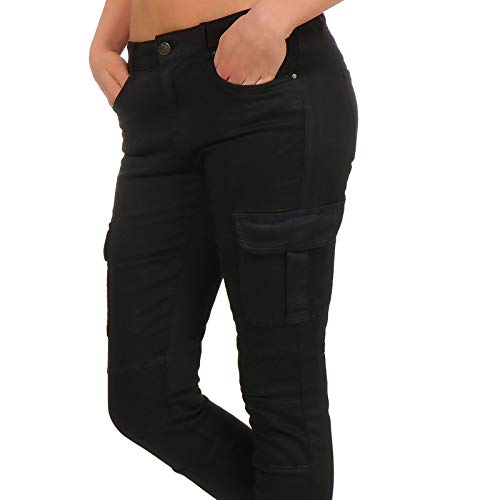 Only Onlmissouri Reg Ankl Cargo Pant Pnt Noos Pantalones Casuales, Black/Wash:Black Washed, 34 para Mujer