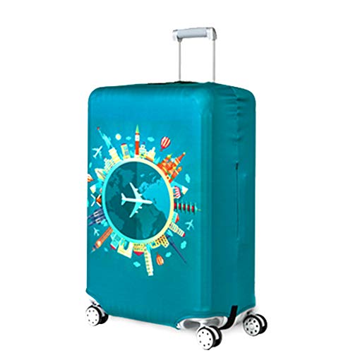 OrgaWise Luggage Cover con Cremallera, Suave de Anti-Polvo, Elástico Cabe 22-28 Pulgadas Funda Maleta (M, L)