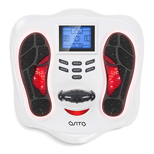 OSITO Foot Circulation Plus Medic - Máquina masajeador de pies con unidad TENS, EMS (estimulador de músculos eléctricos) Pies salud para neuropatía, diabetes, aliviar dolores y calambres Rls