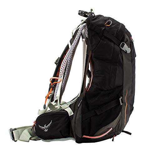 Osprey Sirrus 24, mochila de senderismo con ventilación, Mujer, Black, O/S
