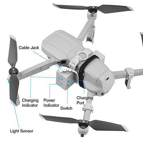 O'woda Airdropper Clip para Aviones no tripulados Dispositivo de Transporte Drone de bodaCebo de Pesca Herramienta de búsqueda y Rescate para Mavic Air 2 Drone y Accesorios (No para Mavic Air)