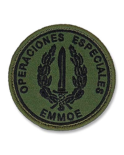 Parche EMMOE Ejército de Tierra Escuela Militar de Montaña y Operaciones Especiales Ejército Español Fuerzas Armadas Bordado Muy Adherente