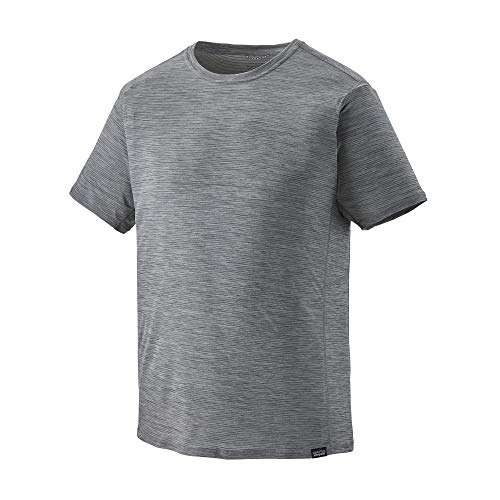 Patagonia M's Cap Cool Lightweight Shirt Camiseta, Forge Feather Grey X-Dye, S Hombre