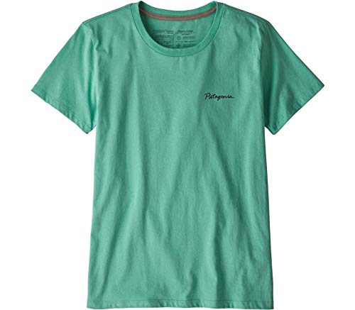 Patagonia W's Free Hand Fitz Roy Organic Crew T-Shirt Camiseta, Light Beryl Green, XS para Mujer