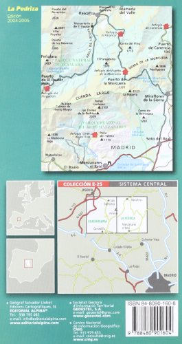 PEDRIZA, LA E-25 (E-25. Mapas guía excursionistas)