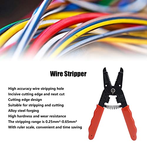 Pelacables, Herramienta para pelar cables Cortador de cables manual de aleación de acero Herramienta de crimpado para electricista 0,25‑0,65 mm² BST‑1043