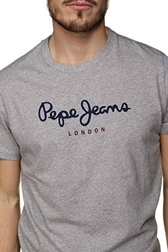 Pepe Jeans Eggo PM500465 Camiseta, Gris (Grey Marl 933), M para Hombre