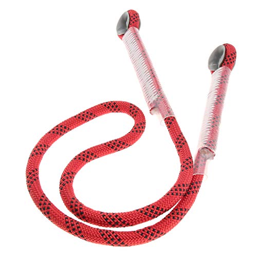 perfeclan Cordón De Cuerda De Cuerda Estática De Escalada De Alta Resistencia Prusik Loop De 10,5 Mm para Coser Al Aire Libre - Rojo 90cm