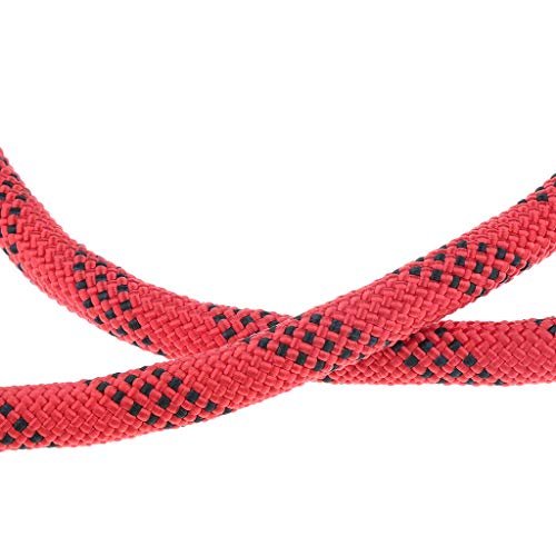 perfeclan Cordón De Cuerda De Cuerda Estática De Escalada De Alta Resistencia Prusik Loop De 10,5 Mm para Coser Al Aire Libre - Rojo 90cm