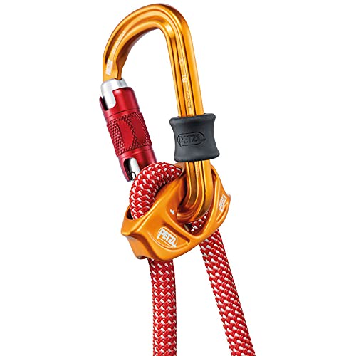 PETZL Dual Connect Vario Cordón Doble Totalmente Ajustable y Dispositivo de cinturón para Escalada y montañismo, Unisex, Rojo, Talla única