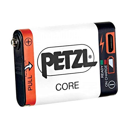 PETZL Lámpara Frontal Tikka, Negro, Talla única + E99ACA, Batería Recargable Compatible con Linterna Hybird , Blanco