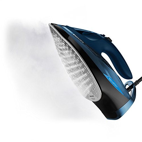 Philips GC4937/20 Azur Advanced – Plancha de Vapor 3000 W, OptimalTemp, Golpe de Vapor de 240 g, Sistema Calc-Clean, color Azul