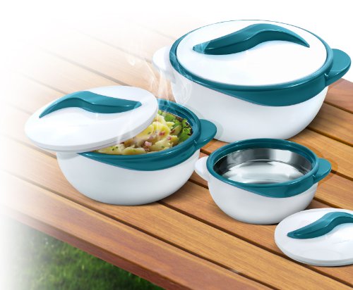 Pinnacle - Tazón para ensalada o sopa (3 unidades), diseño con tapa