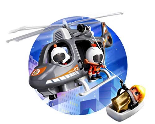 Pinypon Action - Helicóptero de Rescate con 1 Figura con Accesorios, niñas de 4 a 8 años (Famosa 700015350)