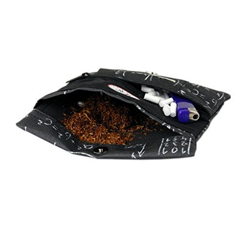 Plan B, Pitillera Tabaco de Liar, Yolo Mates, 16 x 8,5 cm, 50 gr, con Bolsa Interior de Goma EVA, Negra Estampado