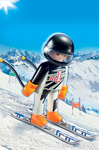 PLAYMOBIL- Esquiador, Multicolor, única (9288)