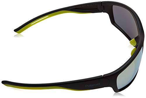 Polaroid PLD 7029/s Sunglasses, Negro (PGC/LM MTBK Yellow), 68 Unisex Adulto